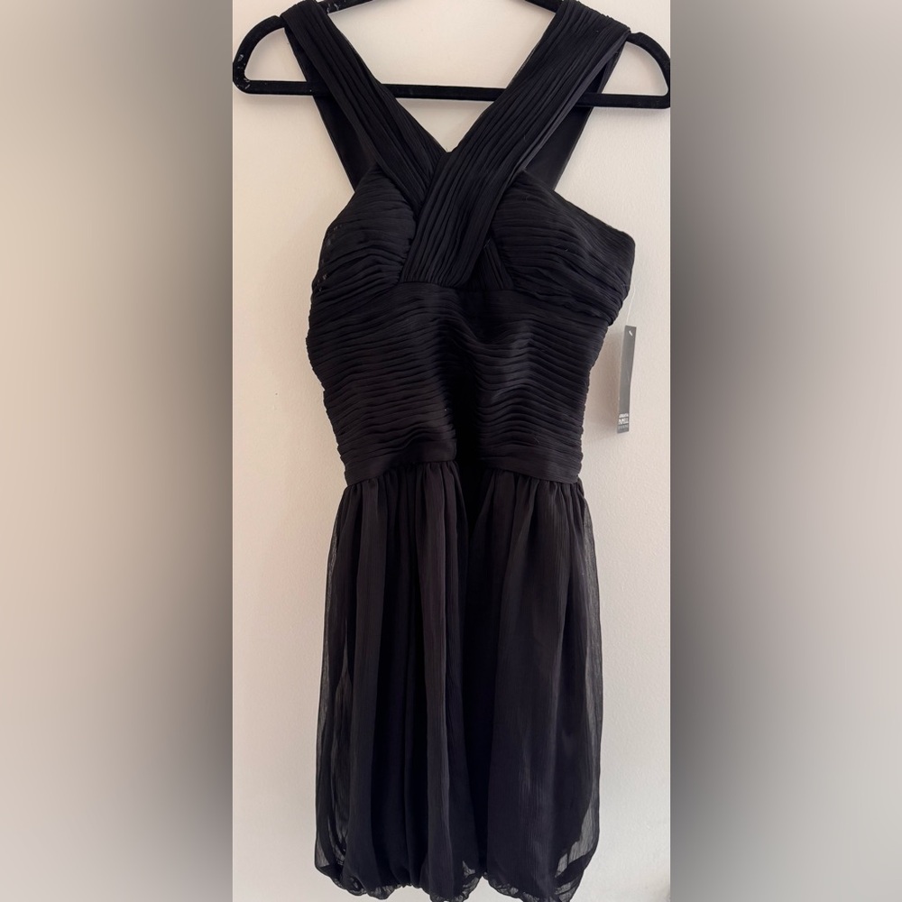 Adrianna Papell black cocktail dress size 4